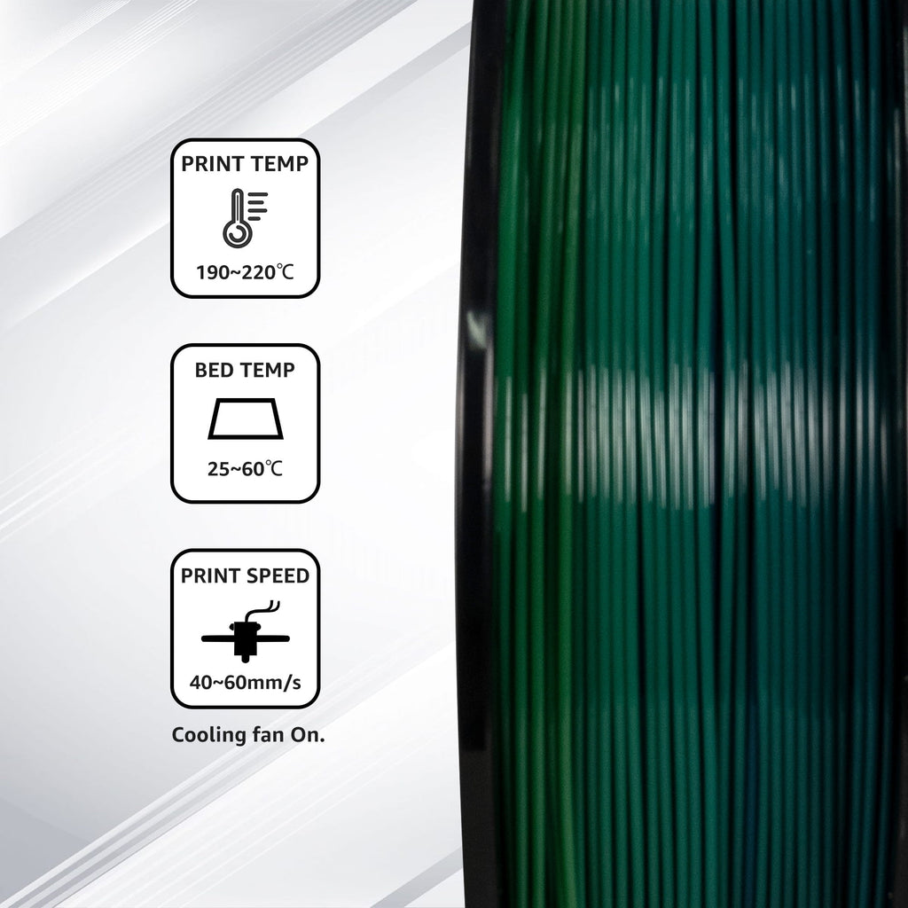 Flashforge PLA Filament 1.75mm, 1KG/2.2lbs PLA 3D Printer Filament, Burnt Titanium