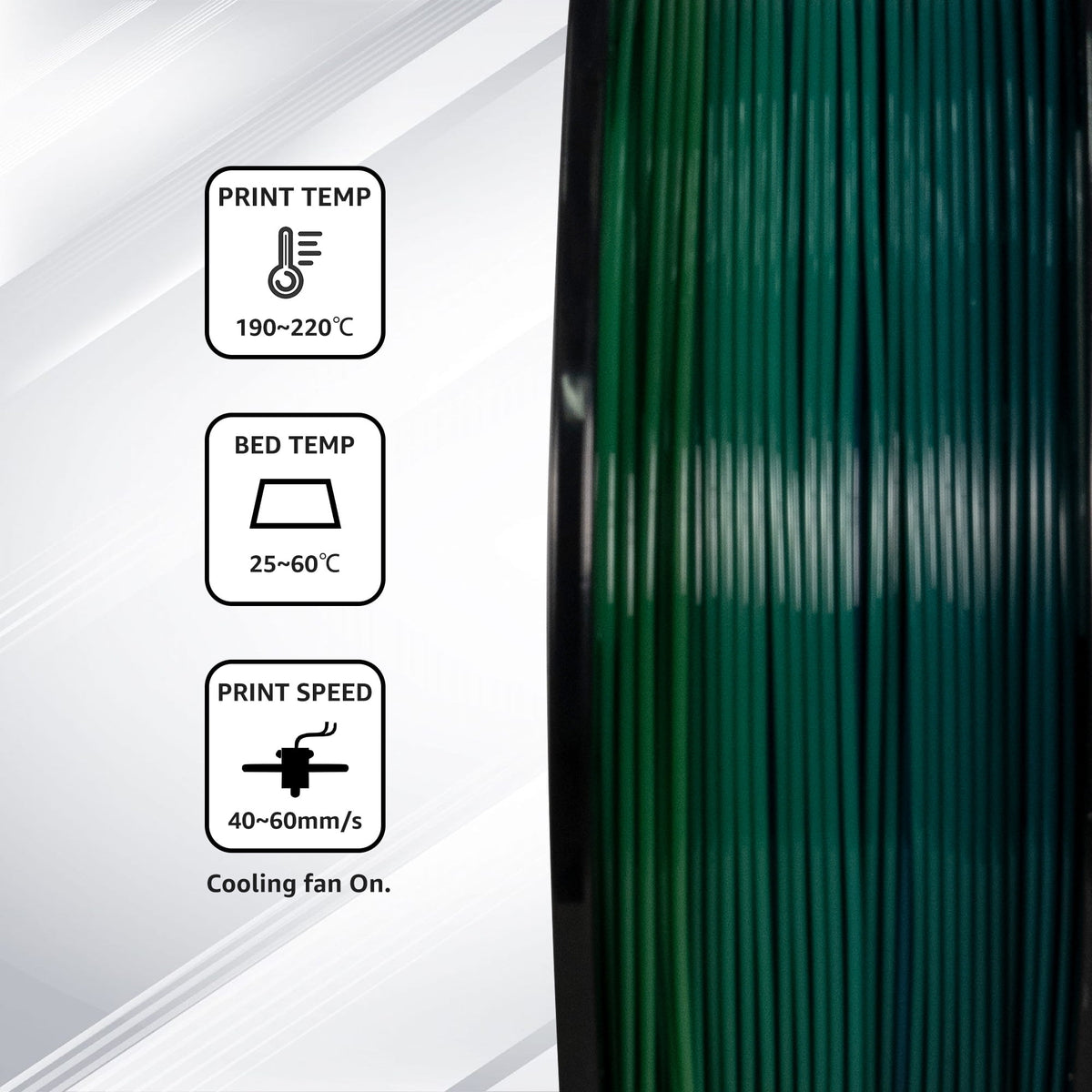 Flashforge PLA Filament 1.75mm, 1KG/2.2lbs PLA 3D Printer Filament, Burnt Titanium