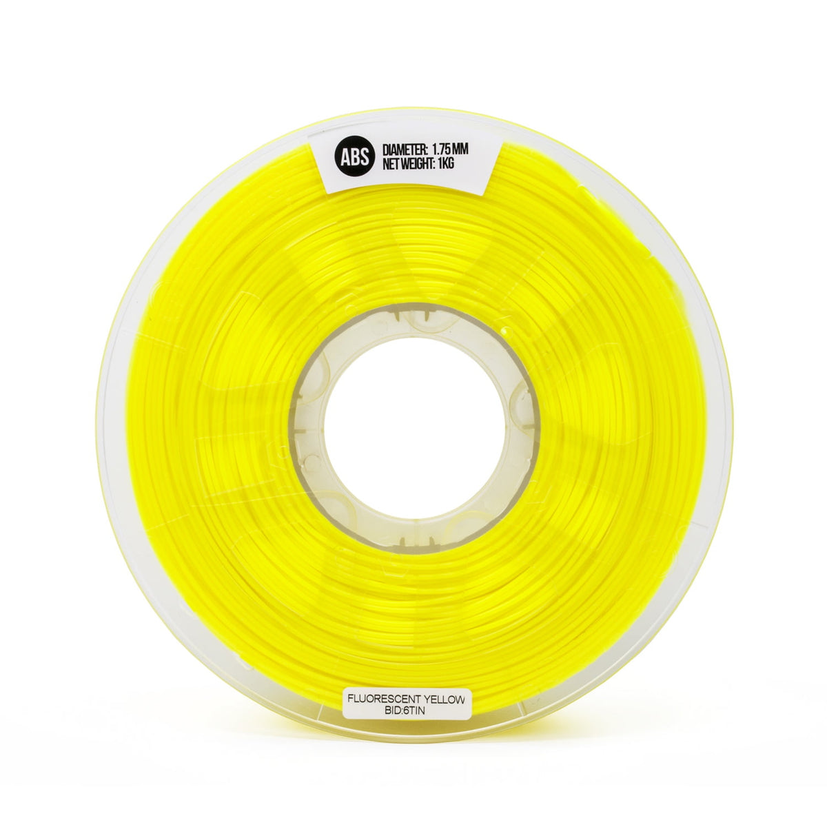 Gizmo Dorks 3mm (2.85mm) Specialty Blacklight ABS Filament for 3D Printers 1 kg / 2.2 lbs, Flourescent UV Yellow