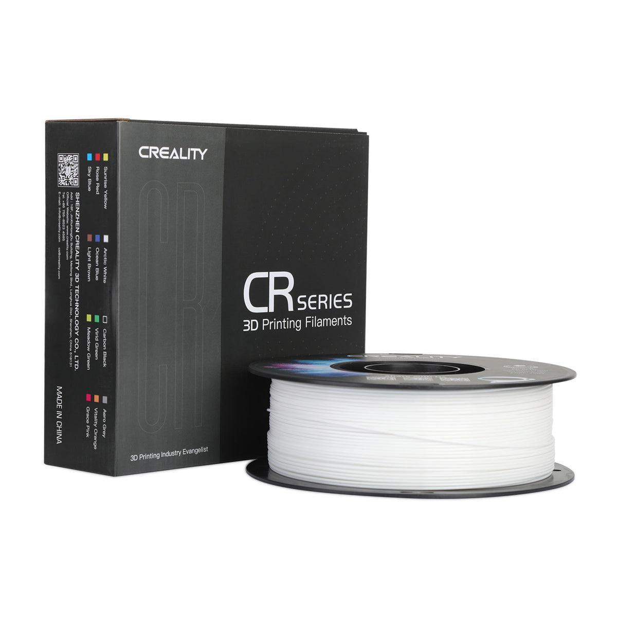 Creality 3D Printer Filament PETG Filament 1.75mm 2.2lbs Odorless Non-Toxic High Precision Strong Toughness Overhang Performance Accuracy +/-0.02mm, Transparent