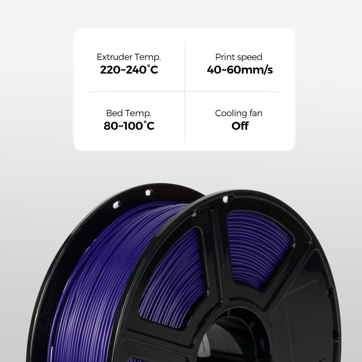 Flashforge ABS Pro Filament 1.75mm, 1KG/2.2lbs ABS Pro 3D Printer Filament, Black