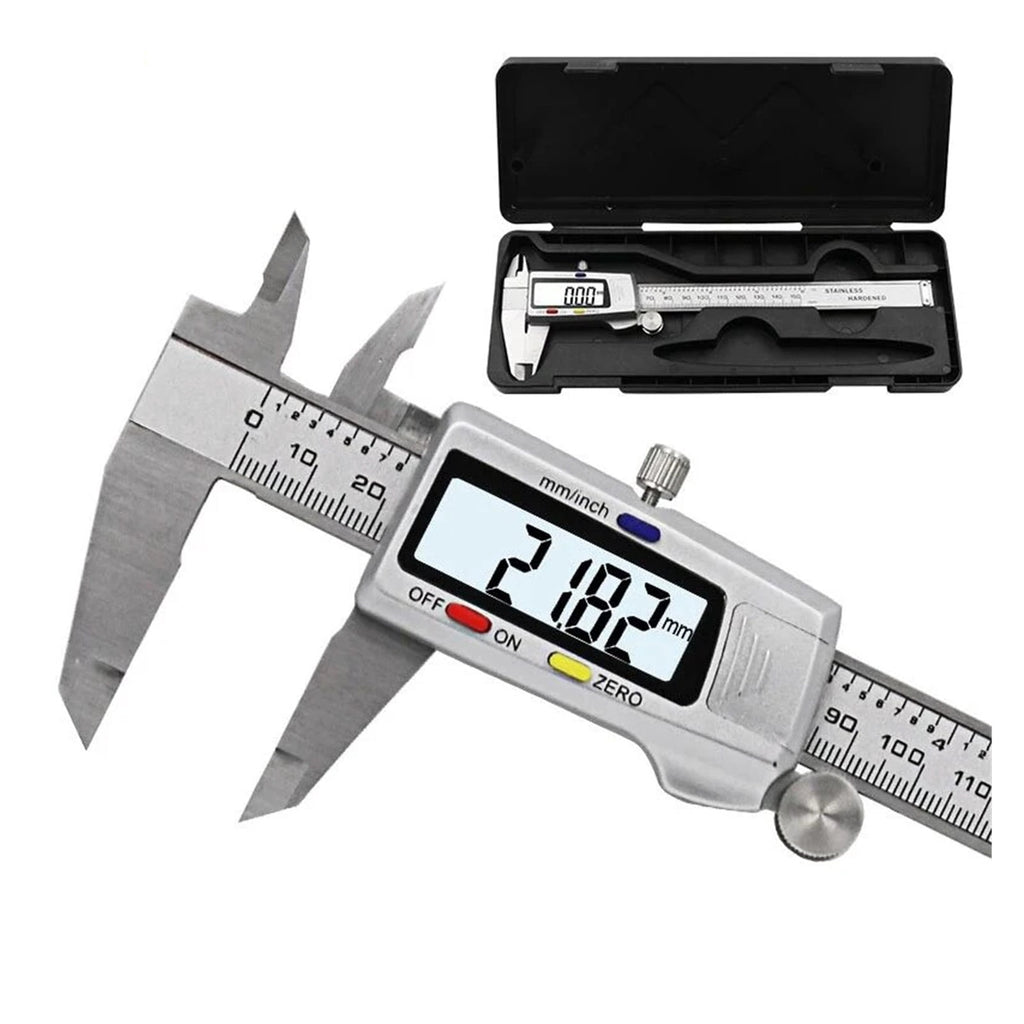 150mm Electronic Digital Metal Caliper 6 Inch Stainless Steel Vernier Caliper Gauge Micrometer Measuring Tool Digital Ruler ,Precision Measuring