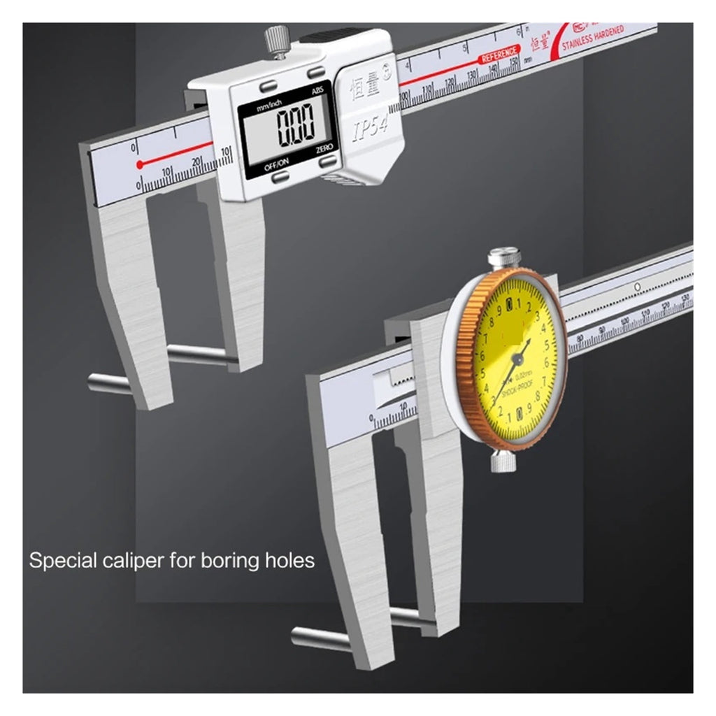 90 Degree Precision Electronic Stainless Steel Boring Special Caliper Inner Diameter Measurement Tool Aperture Digital Caliper