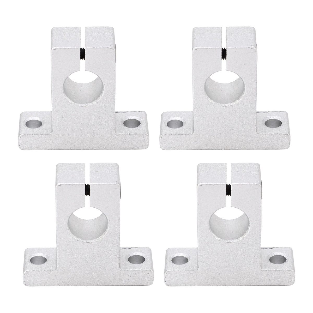 10 Pcs SK12 Linear Shaft Support 12mm Aluminum Alloy Shaft End Support Rail Guide Bracket Base Vertical Motion Rail Clamp Support Set for 3D Printers Engraving Machines CNC Slider Modules 12mm Shafts
