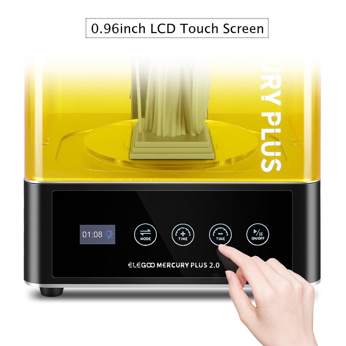 ELEGOO Mercury XS Bundle with Separate Washing and Curing Station for Resin 3D Printed Models Yellow