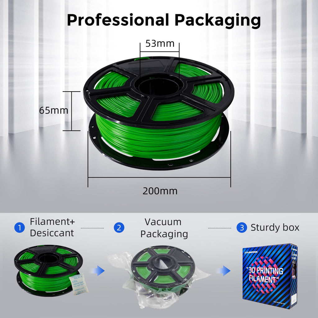 Flashforge PLA Filament 1.75mm, 1KG/2.2lbs PLA 3D Printer Filament, Blue