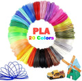 3D Pen PLA Filament Refills, 20 Colors Support for All 1.75mm 3D Printer / 3D Pen, 10 Feet Each Color, Total 200Ft 3D Printing Material (3M Each Color)