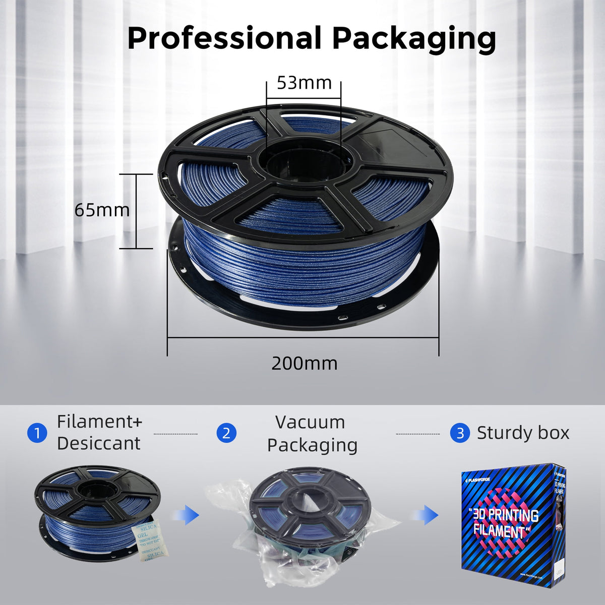 Flashforge PLA Filament 1.75mm, 1KG/2.2lbs PLA 3D Printer Filament, Burnt Titanium