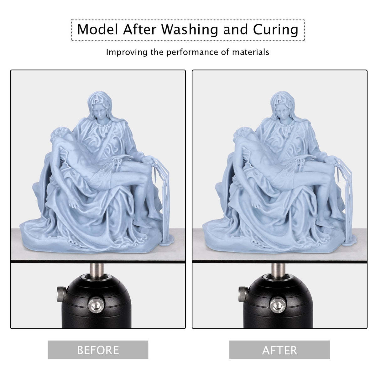 ELEGOO Mercury XS Bundle with Separate Washing and Curing Station for Resin 3D Printed Models Yellow