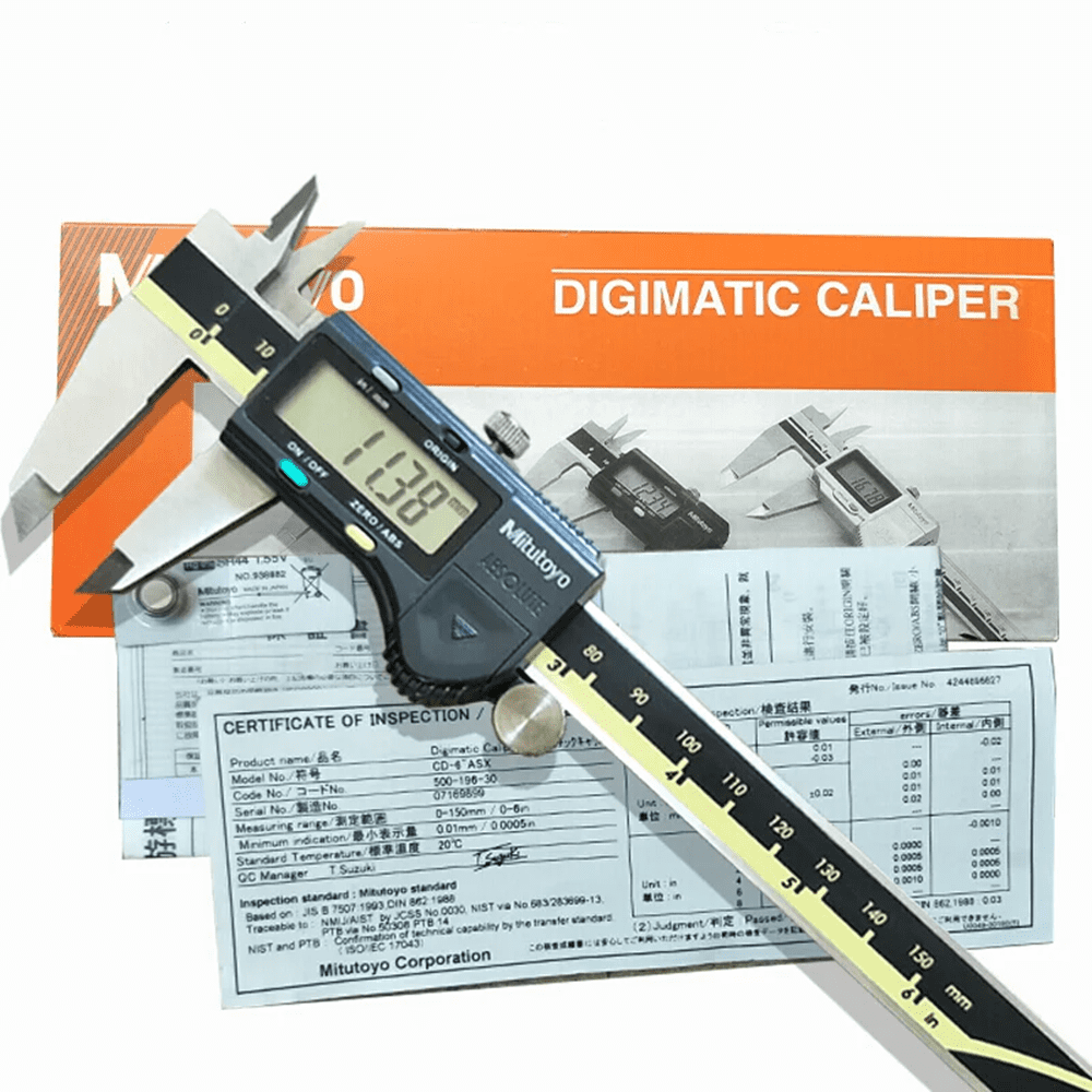 Mitutoyo 500-197-30 Series Style Digital Caliper Advanced Onsite Sensor AOS Electronic Micrometer Ruler ,500 Series, 0 to 12"/0 to 300mm Measuring Range, 0.0005"/0.01mm Resolution, LCD