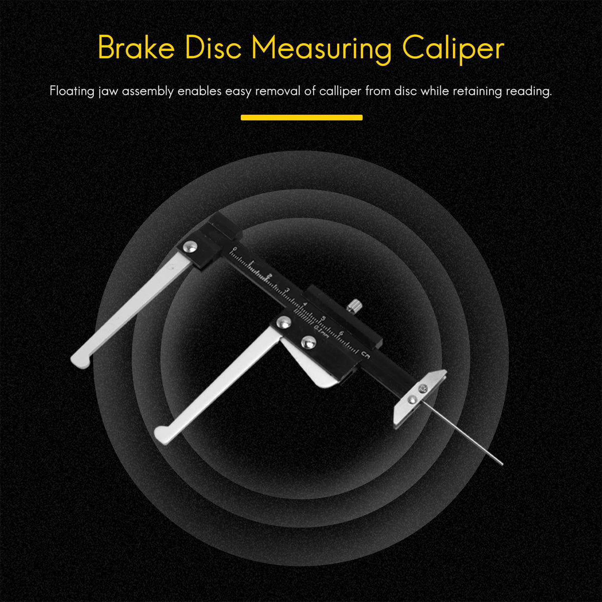 Disc Brake Rotor Thickness Caliper 0-60mm Gauge Gage Micrometer Measuring Tool