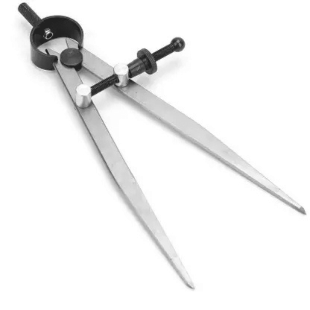 Adjustable Steel Spring Divider Caliper Tool for Precision Measuring, Marking, Scribing, Engineering, Workshop and Machining Use