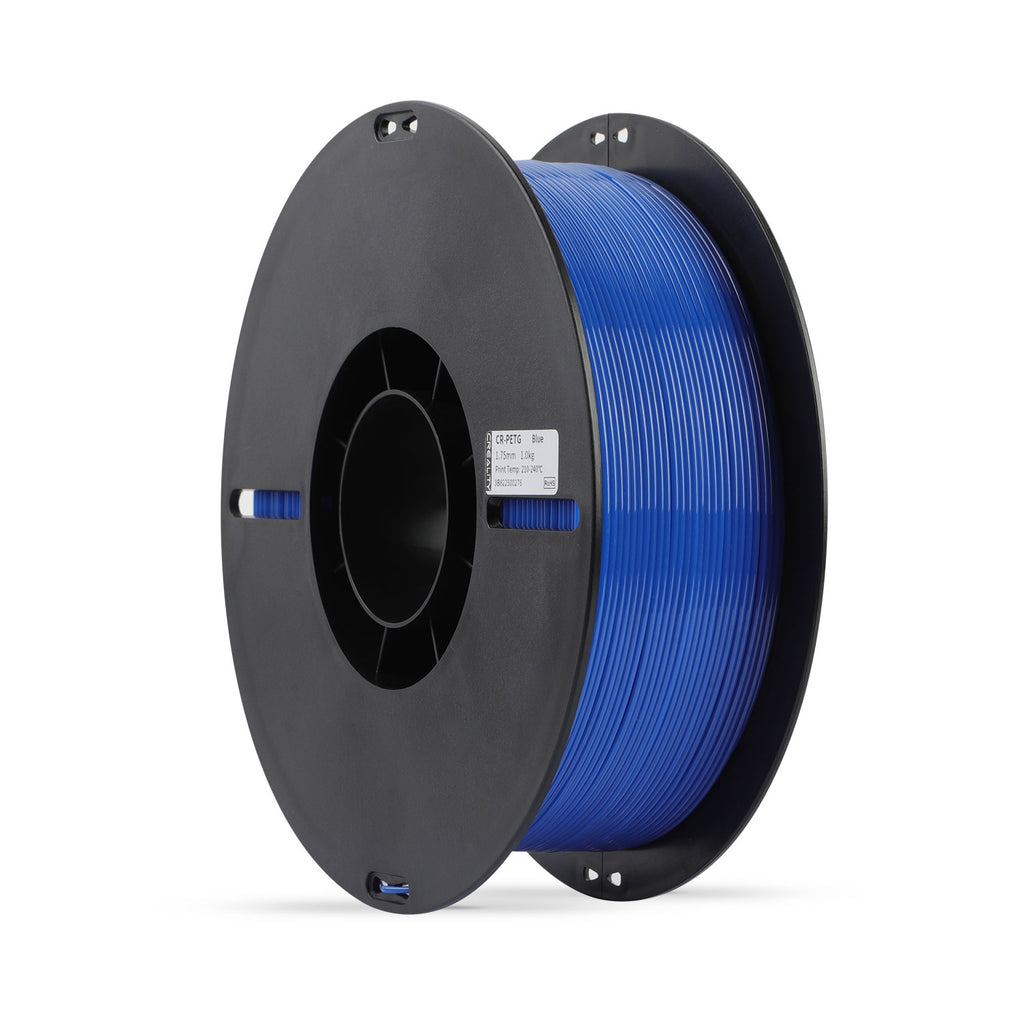 Creality 3D Printer Filament PETG Filament 1.75mm 2.2lbs Odorless Non-Toxic High Precision Strong Toughness Overhang Performance Accuracy +/-0.02mm, Transparent