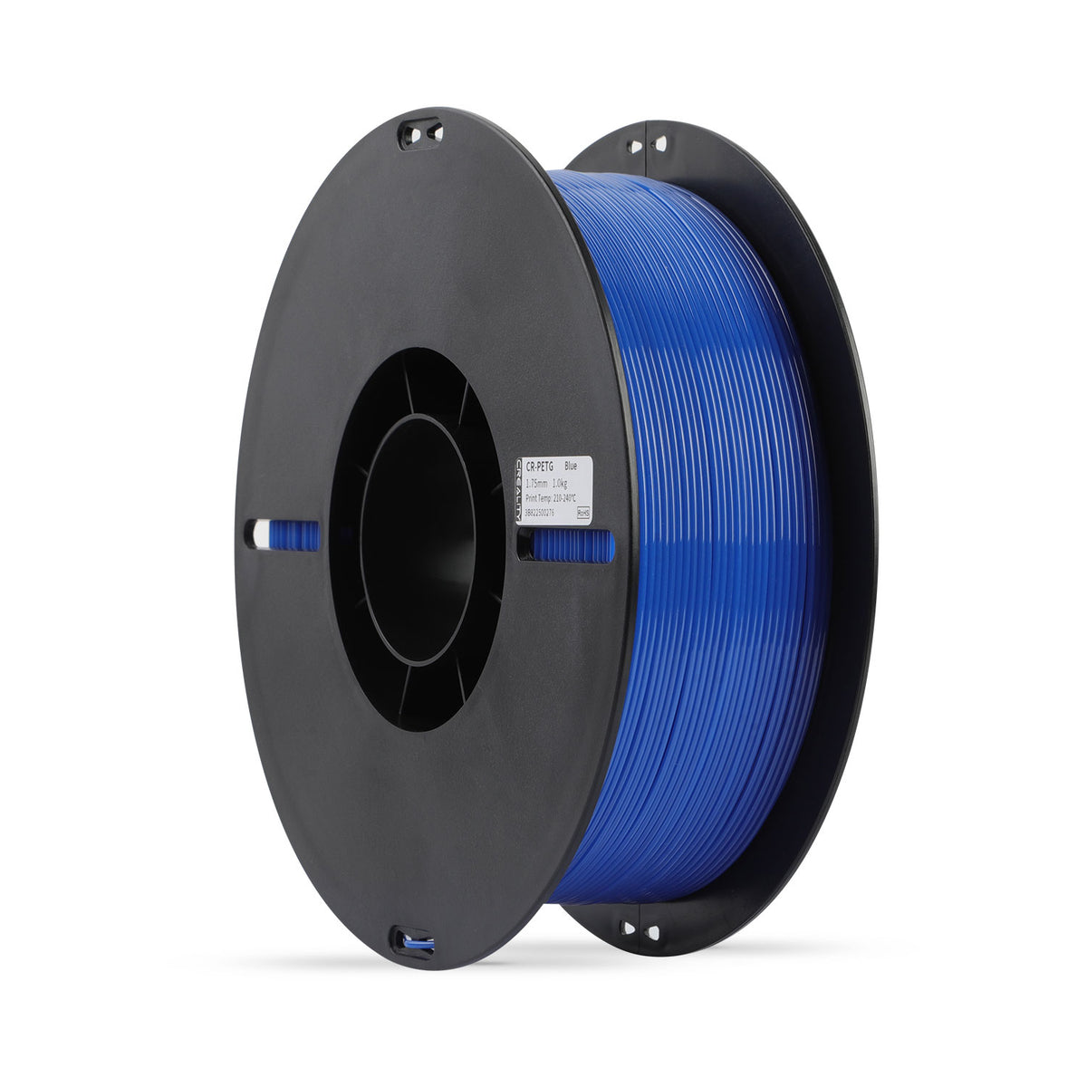 Creality 3D Printer Filament PETG Filament 1.75mm 2.2lbs Odorless Non-Toxic High Precision Strong Toughness Overhang Performance Accuracy +/-0.02mm, Transparent