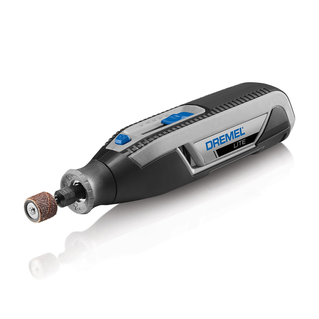 Dremel Lite 7760-N/10W 4V-Cordless Variable Speed Rotary Tool with Integrated 2Ah Li-Ion Battery, & 10 Rotary Tool Accessories