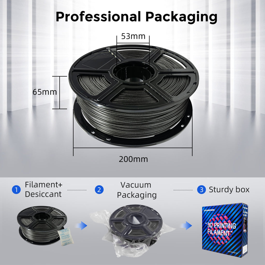 Flashforge PLA Filament 1.75mm, 1KG/2.2lbs PLA 3D Printer Filament, Burnt Titanium