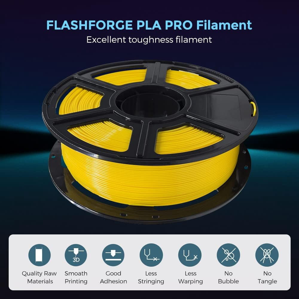 Flashforge PLA Filament 1.75mm, 1KG/2.2lbs PLA 3D Printer Filament, Blue