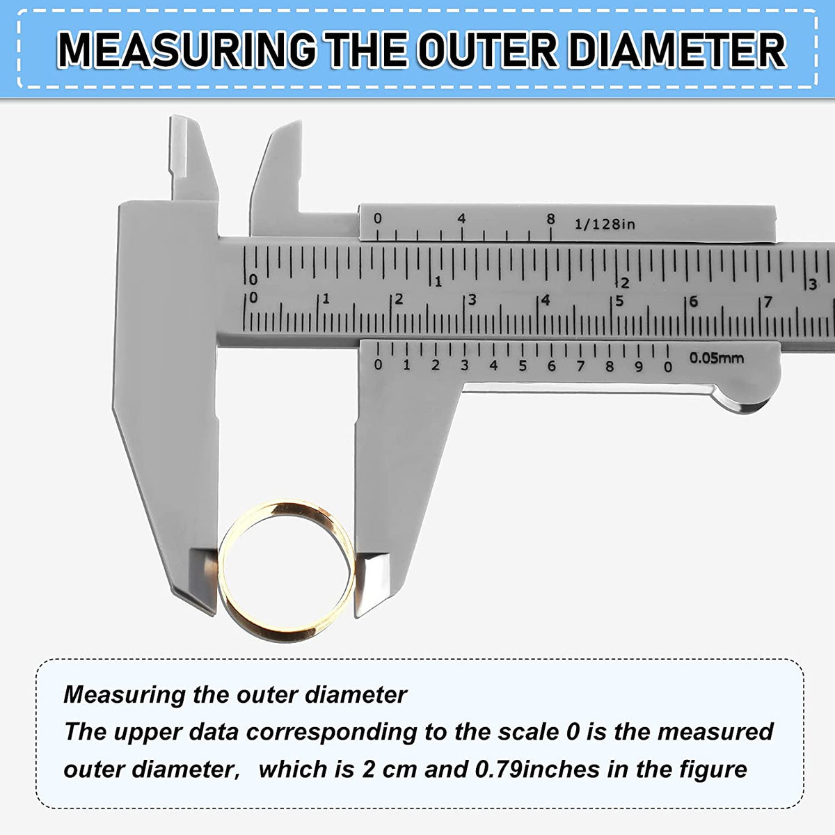10 Pcs 150 mm Mini Plastic Caliper Vernier Caliper Double Scale Sliding Gauge Measuring Tool for Student Office 5 Colors