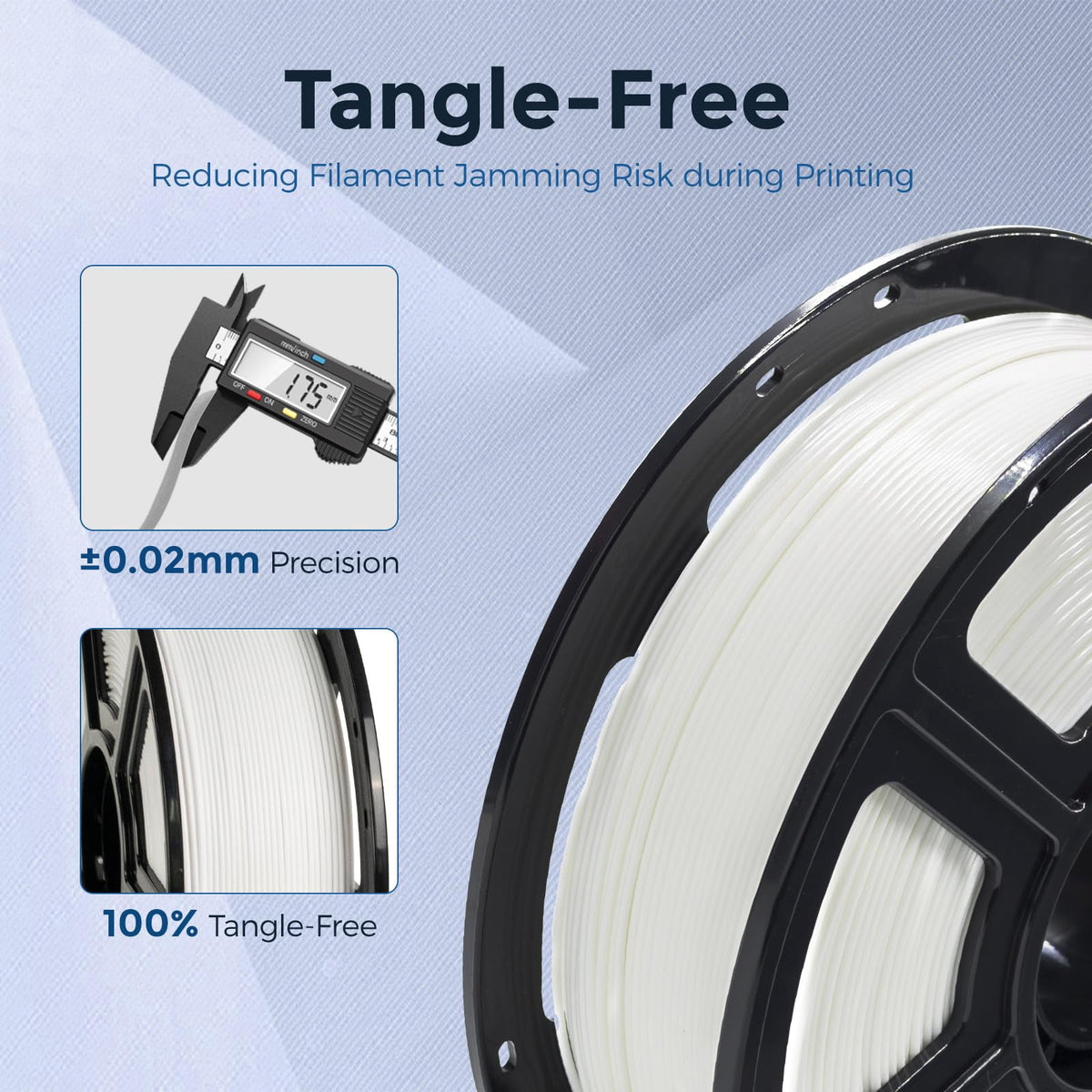 Flashforge PETG Filament 1.75mm, 1KG/2.2lbs PETG 3D Printer Filament, Black