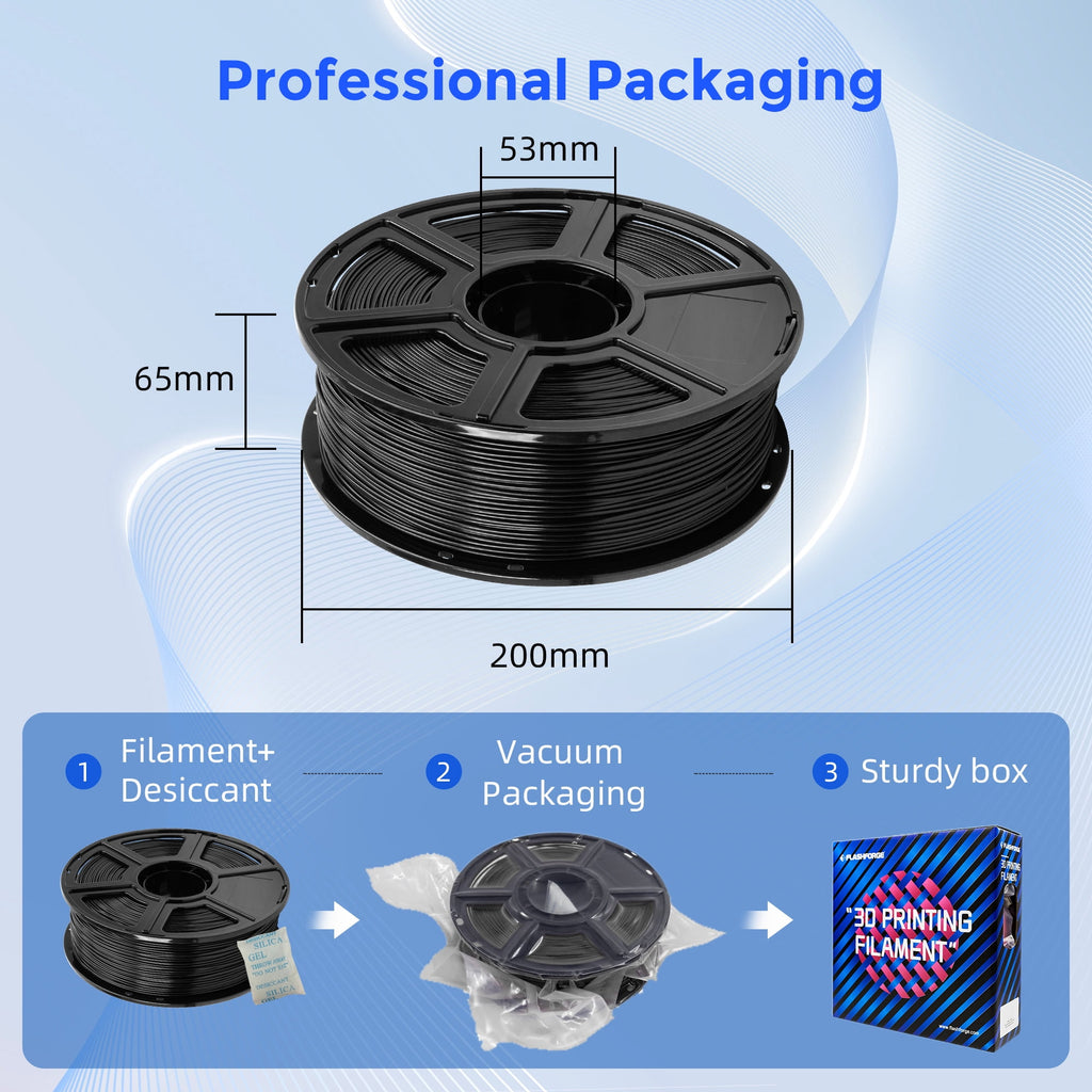 Flashforge ASA Filament 1.75mm, 1KG/2.2lbs UV Resistant ASA 3D Printer Filament with Satin Finish, Natural