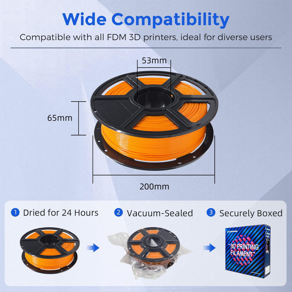 Flashforge PETG Filament 1.75mm, 1KG/2.2lbs PETG 3D Printer Filament, Burnt Titanium
