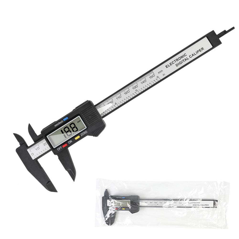 6 Inch Digital Caliper Upgraded Electronic Ruler Measuring Tool with Large LCD Screen/Auto-Off, Plastic Case for Household/DIY