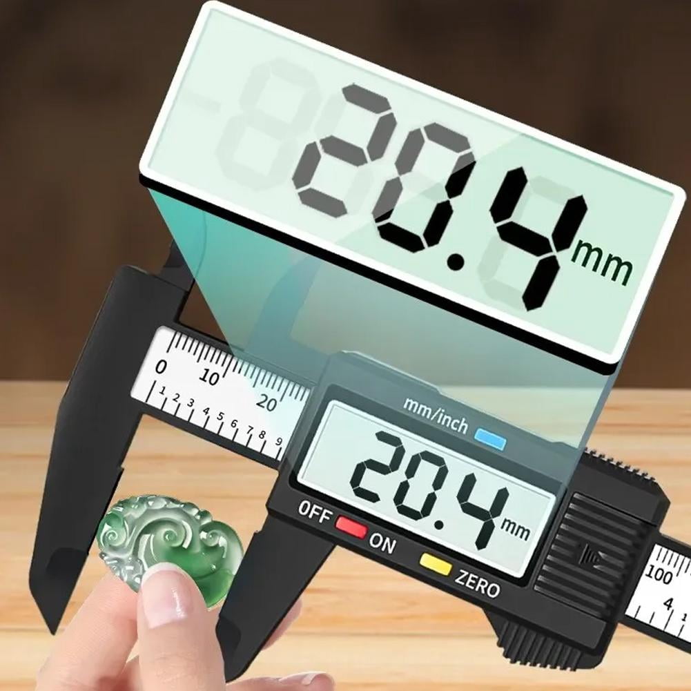 6 Inch Digital Caliper Upgraded Electronic Ruler Measuring Tool with Large LCD Screen/Auto-Off, Plastic Case for Household/DIY