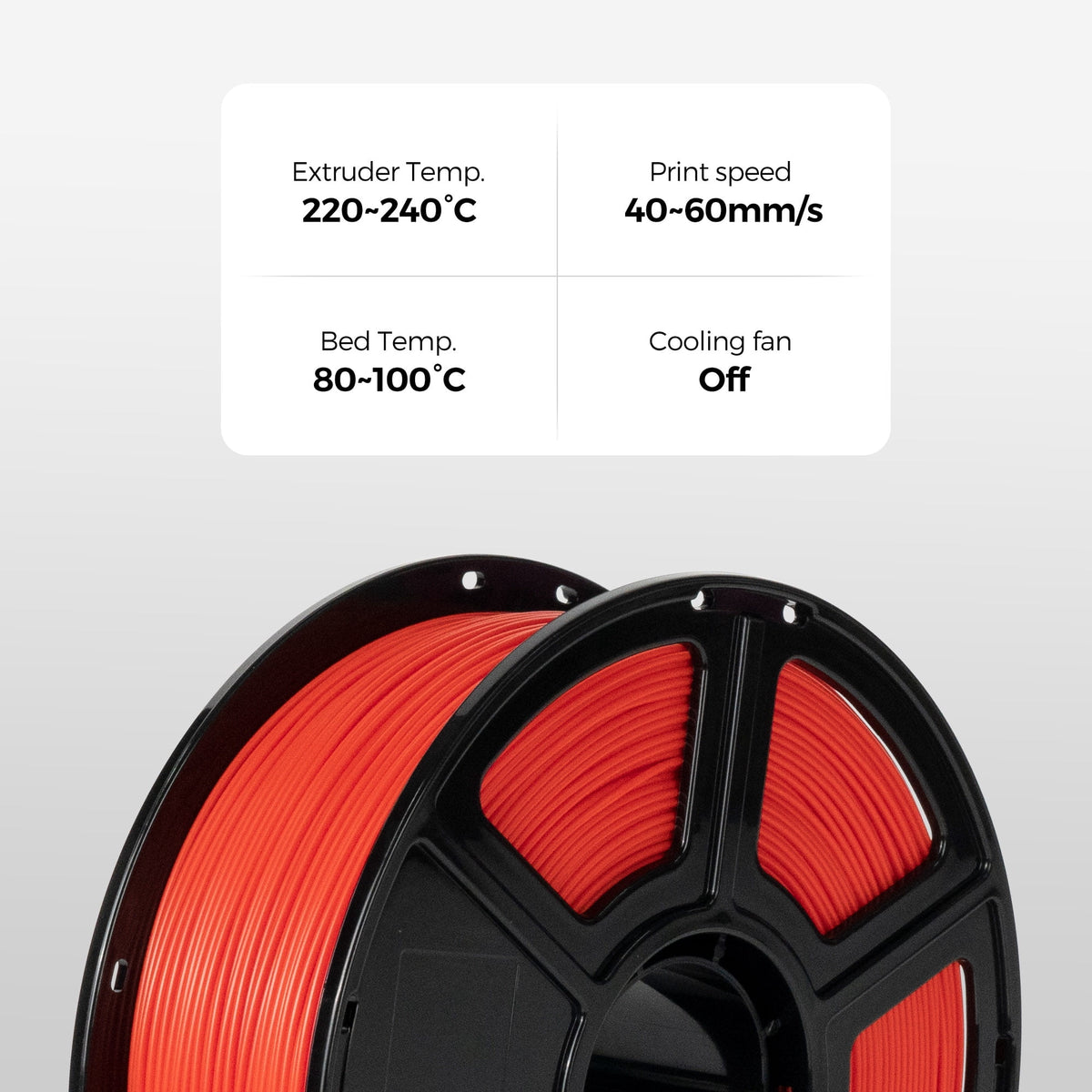 Flashforge ABS Pro Filament 1.75mm, 1KG/2.2lbs ABS Pro 3D Printer Filament, Black