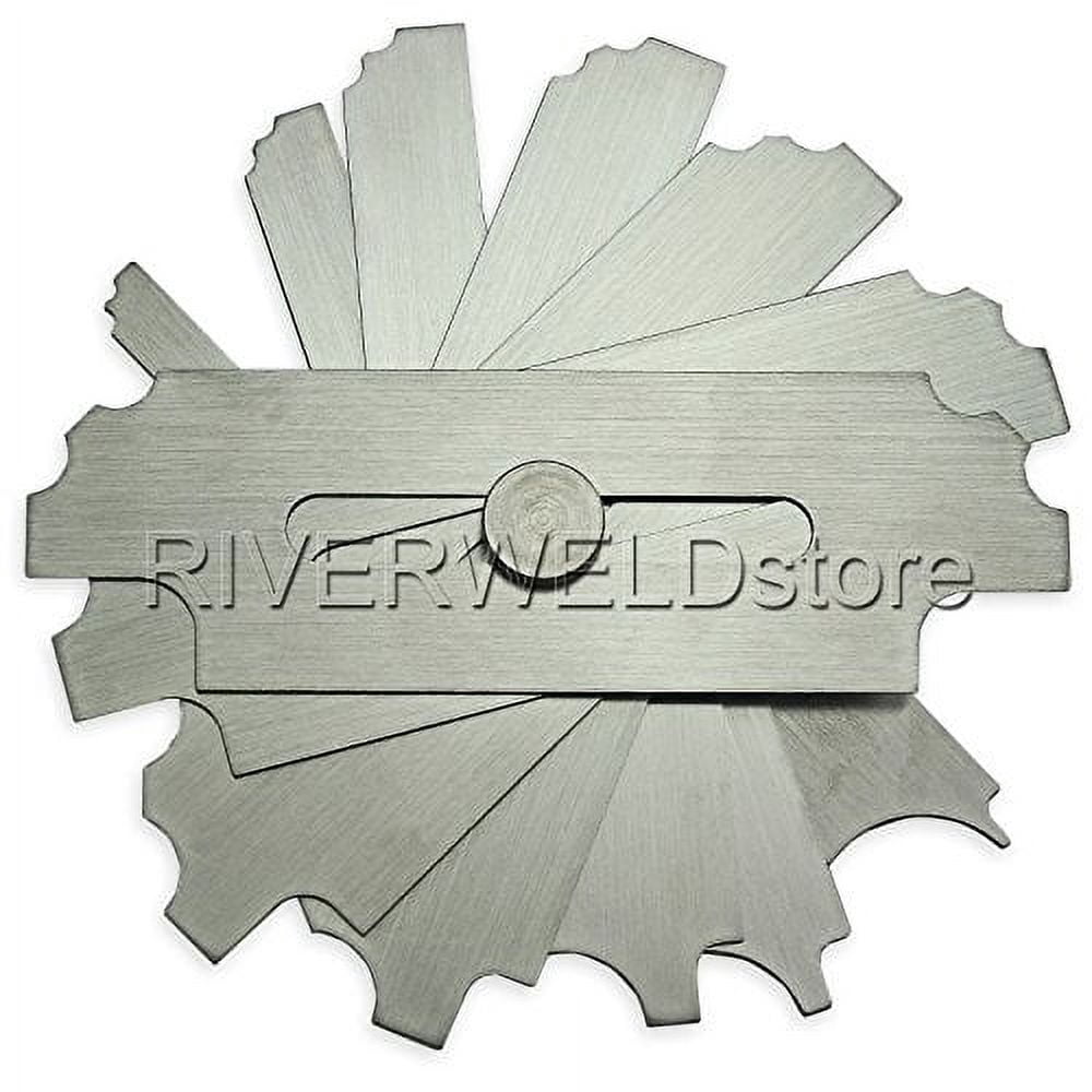 7piece Fillet Weld Set Gage RL Gauge Welding Inspection Test Ulnar Metric