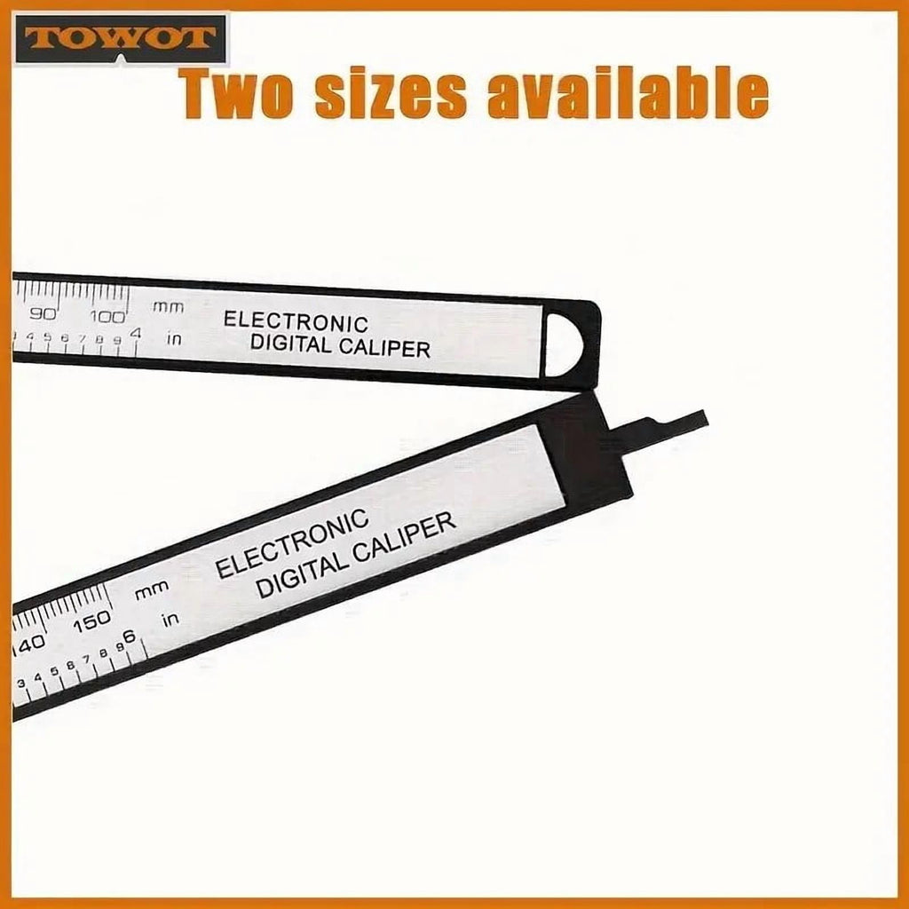 DEXIMRO Digital Caliper Measuring Tool, Stainless Steel Vernier Caliper Digital Micrometer with Large LCD Screen, Easy Switch from Inch Metric Fraction, 4 Inch Caliper Tool for DIY/Household