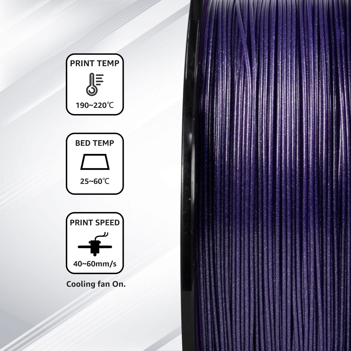 Flashforge PLA Filament 1.75mm, 1KG/2.2lbs PLA 3D Printer Filament, Blue