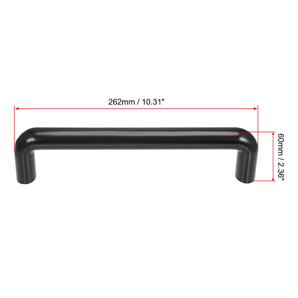 Unique Bargains 240mm Hole Centers Pulls Handles Black 2Pack