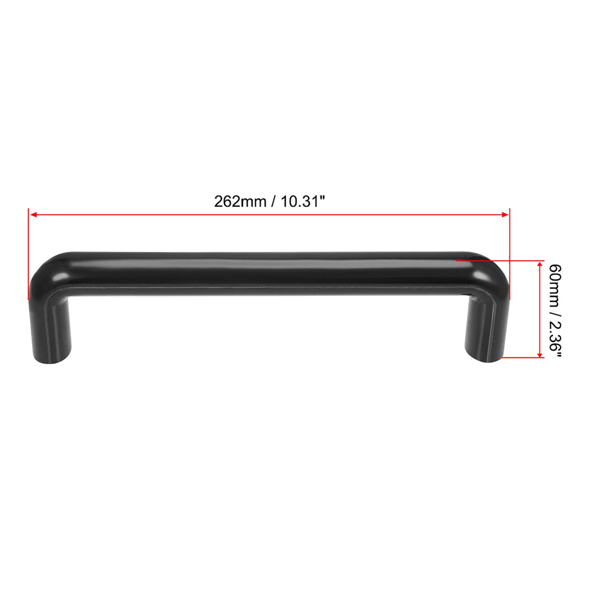 Unique Bargains 240mm Hole Centers Pulls Handles Black 2Pack