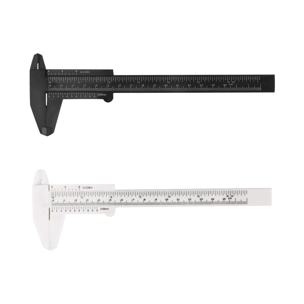 LOLIPPYY 2-Pack Lightweight Plastic 150mm Caliper Gauge for Accurate Step Depth and External Measurements