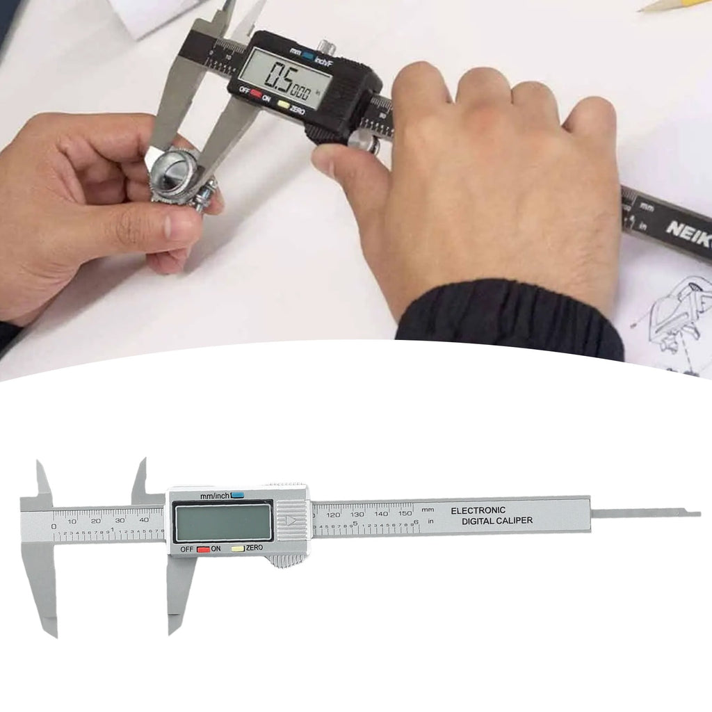 0-150mm Digital Caliper Vernier Electronic Ruler Micrometer Gauge Meter For Jewelry Craft Measuring Testing Supplies Manual Tool