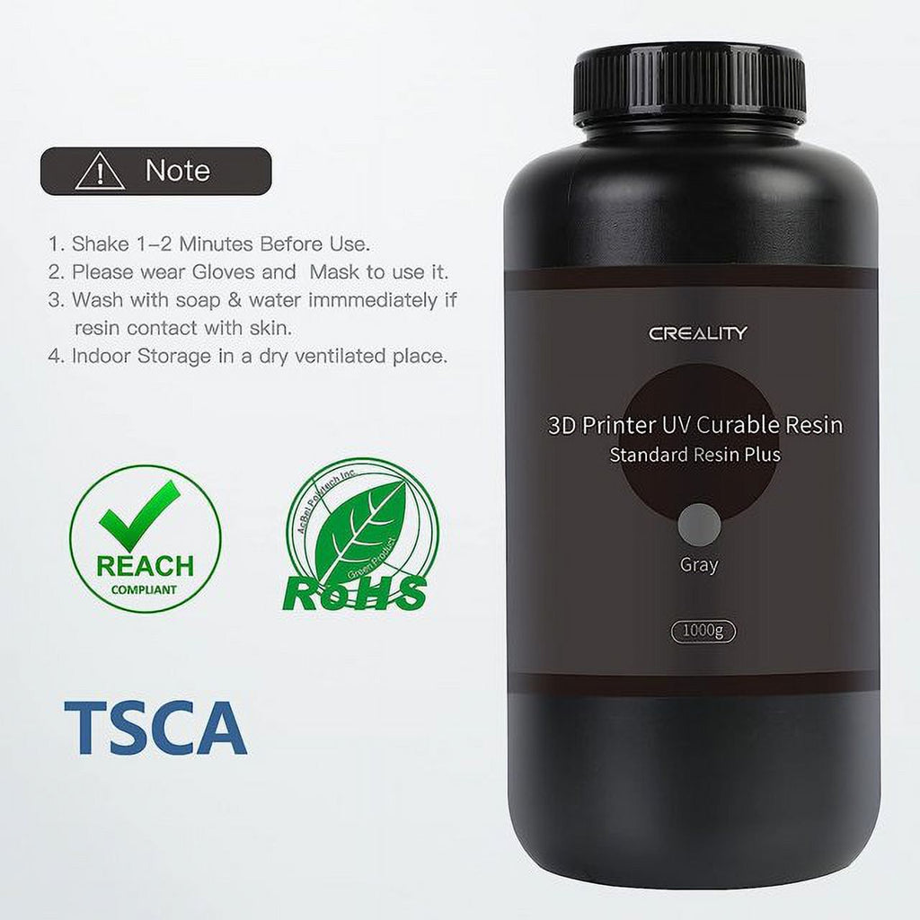 Official 8K 3D Printer Resin，1kg High Precision 405nm UV-Curing Resin Low Shrinkage, Excellent Fluidity Standard Photopolymer Resin for LCD DPL 3D Printing, Blue