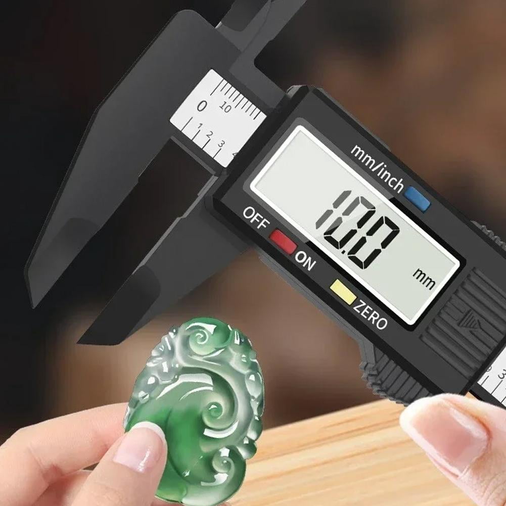 6 Inch Digital Caliper Upgraded Electronic Ruler Measuring Tool with Large LCD Screen/Auto-Off, Plastic Case for Household/DIY
