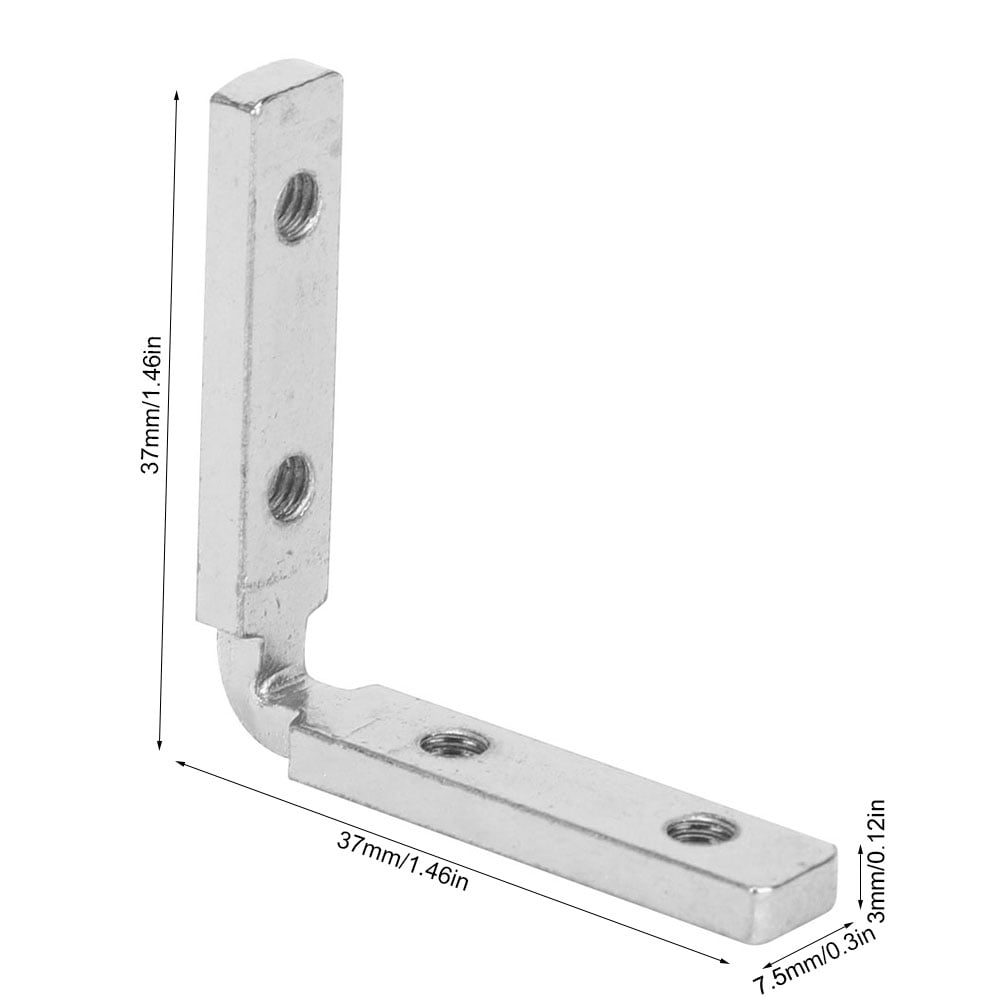 Aestri 10 Pcs Aluminum Profile Interior Corner Connector Zinc Alloy L Shape Joint Bracket for GB 2020 Angle Slot 3D Printer CNC Router Aluminum Frame