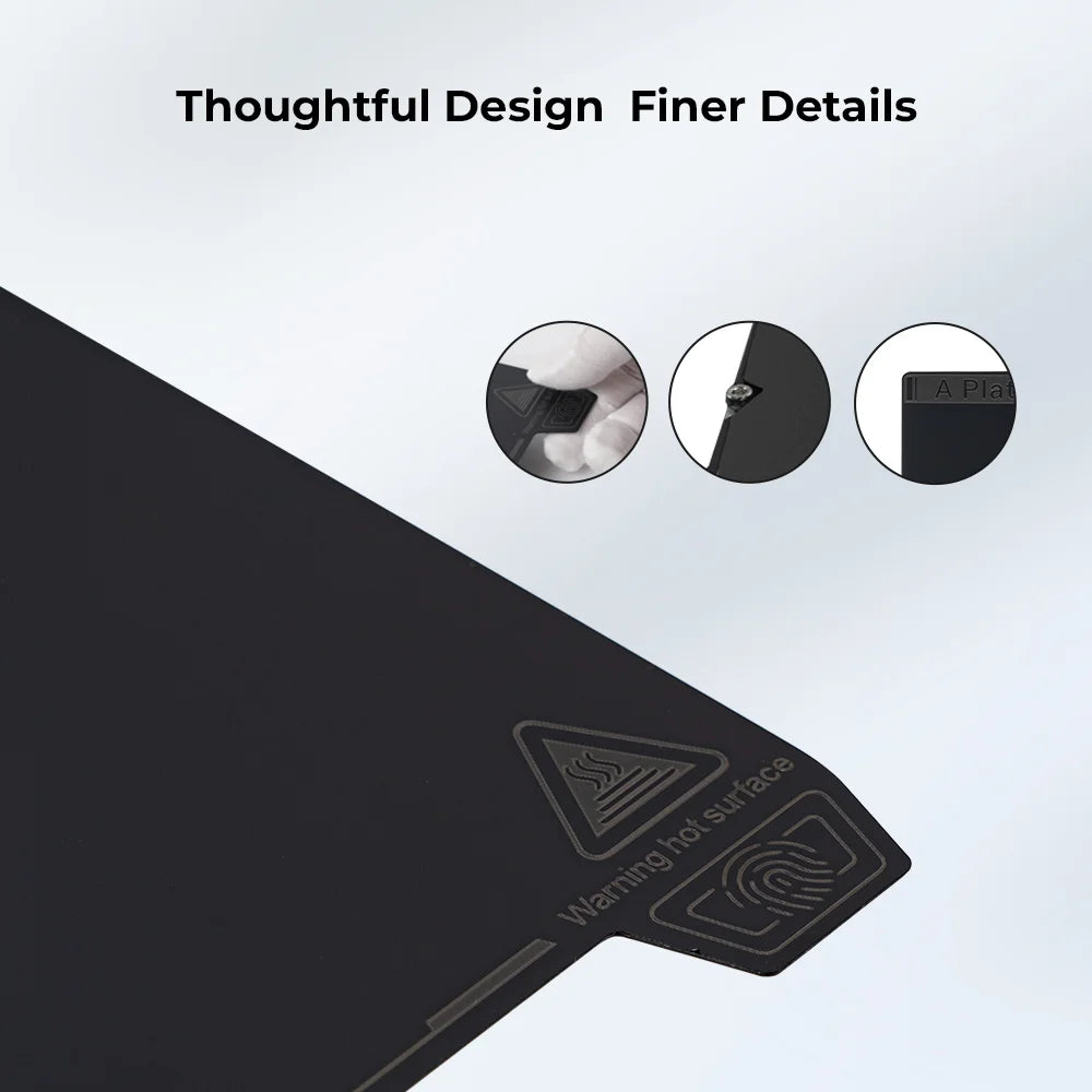 Creality K1 Max Build Plate Kit 315 * 310mm, High-Strength Spring Steel Platform with Smooth PEI Surface and Soft Magnetic Sticker for K1 Max, Ender 3 Max Neo, Ender 3 S1 Plus 3D Printers