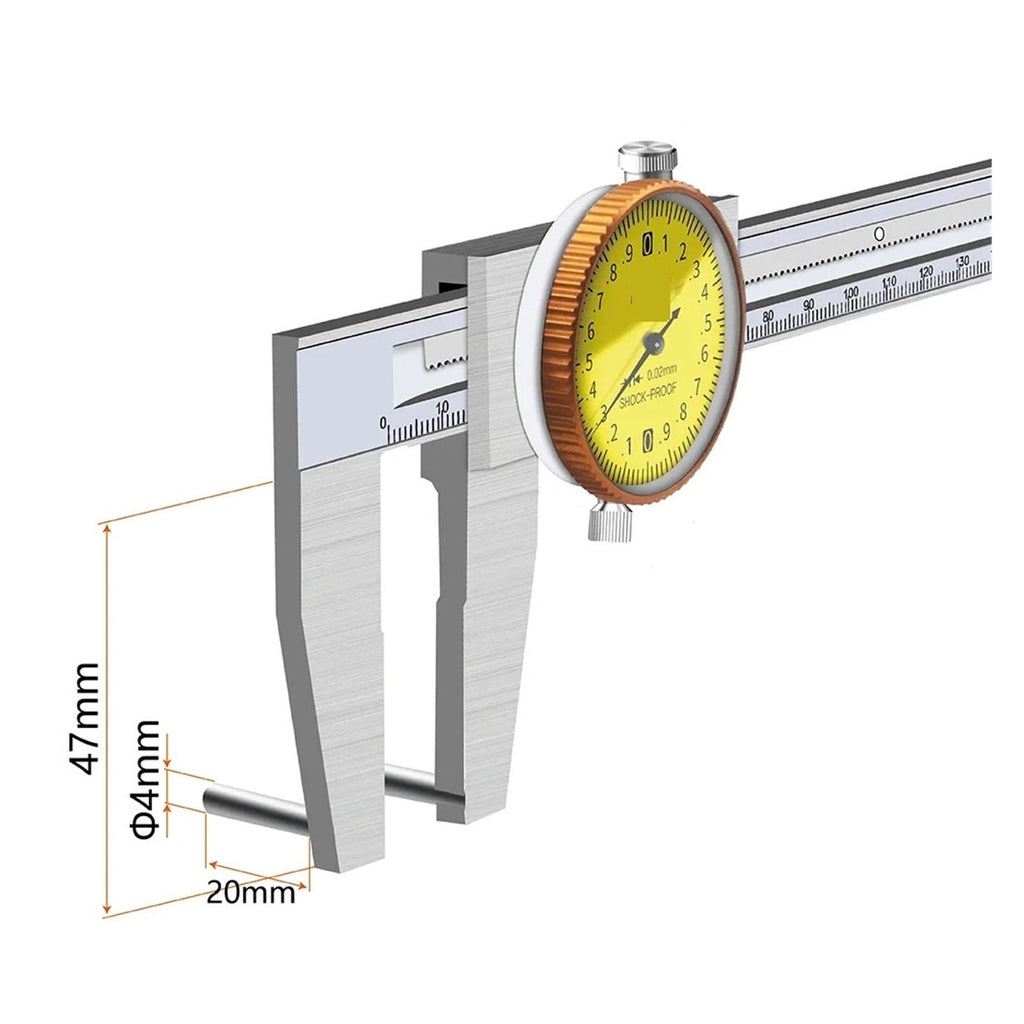 90 Degree Precision Electronic Stainless Steel Boring Special Caliper Inner Diameter Measurement Tool Aperture Digital Caliper