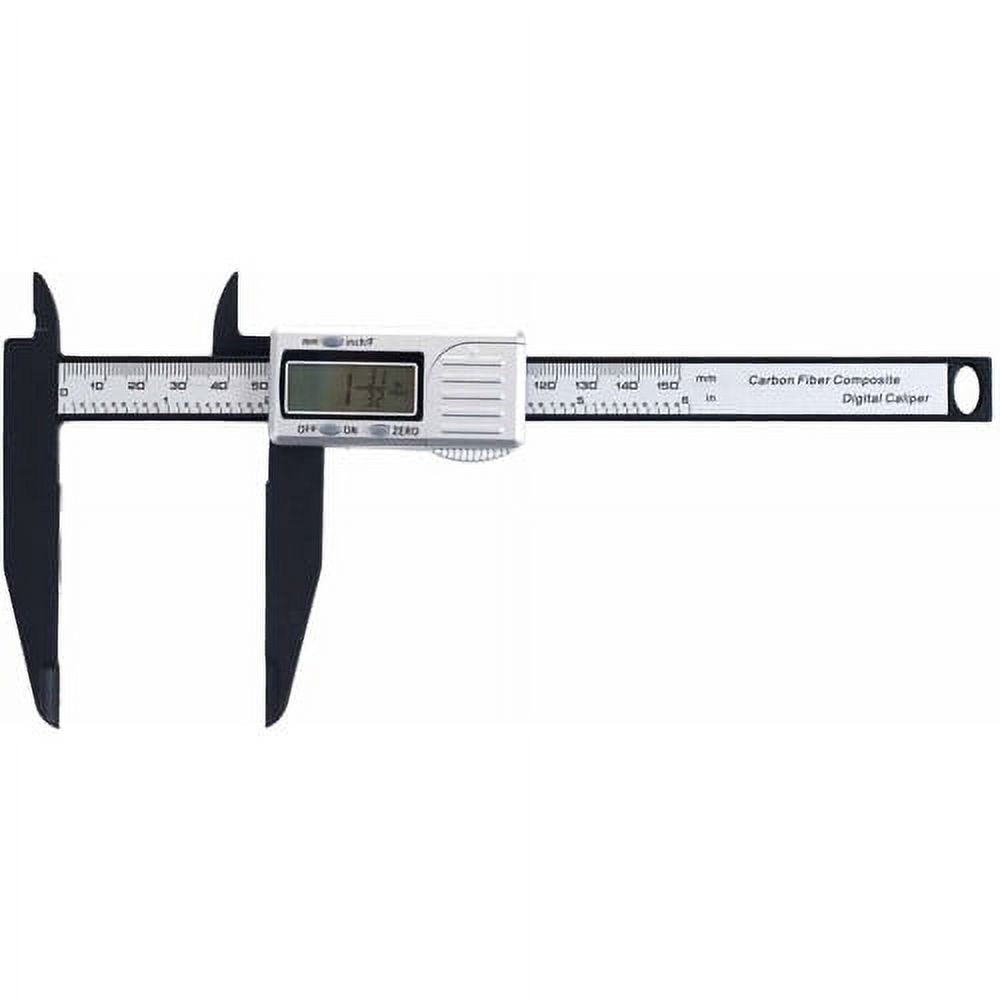ToolUSA 6"/150mm Digital Solar Vernier Caliper with Long Jaw - SAE/Metric - TM54006