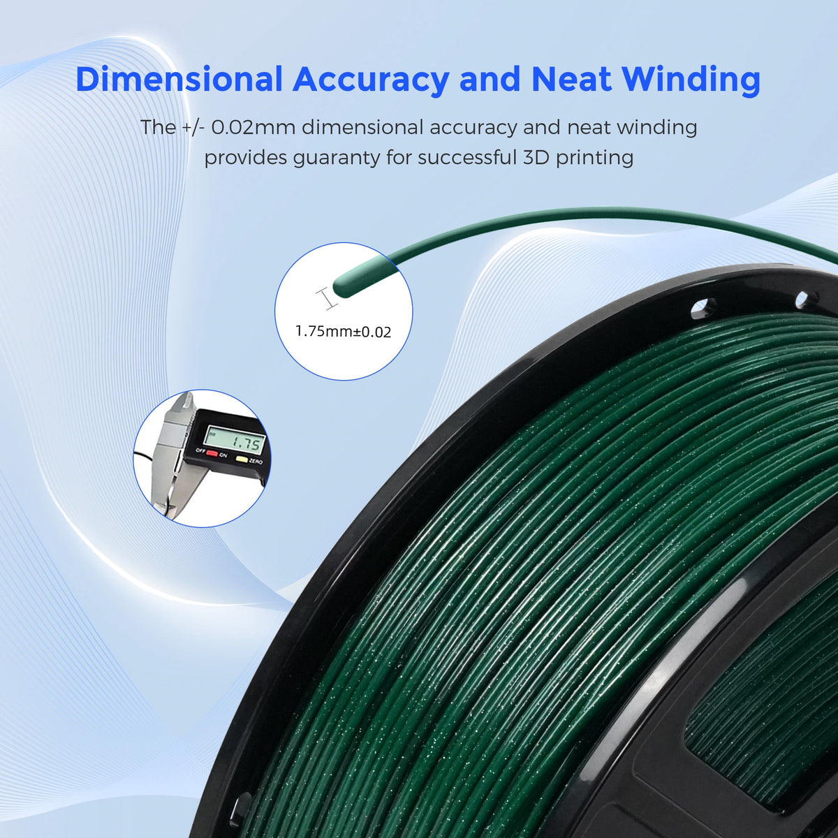 Flashforge ASA Filament 1.75mm, 1KG/2.2lbs UV Resistant ASA 3D Printer Filament with Satin Finish, Natural