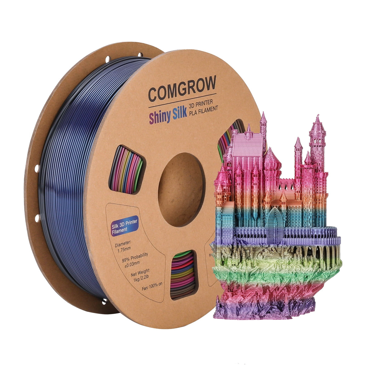 Creality Toughness PLA Filament 1.75mm Grey 1KG 3D Printer Filament