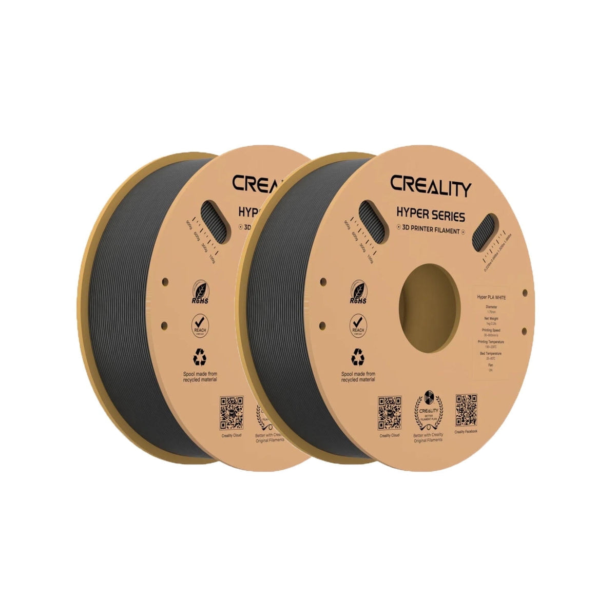 Creality Hyper PLA Filament 5kg/11lbs Spool K1 Max/Ender 3 V3 SE/KE Fused Deposition Modeling 3D Printer Filament 1.75 mm for Home Shcool Office Beginners