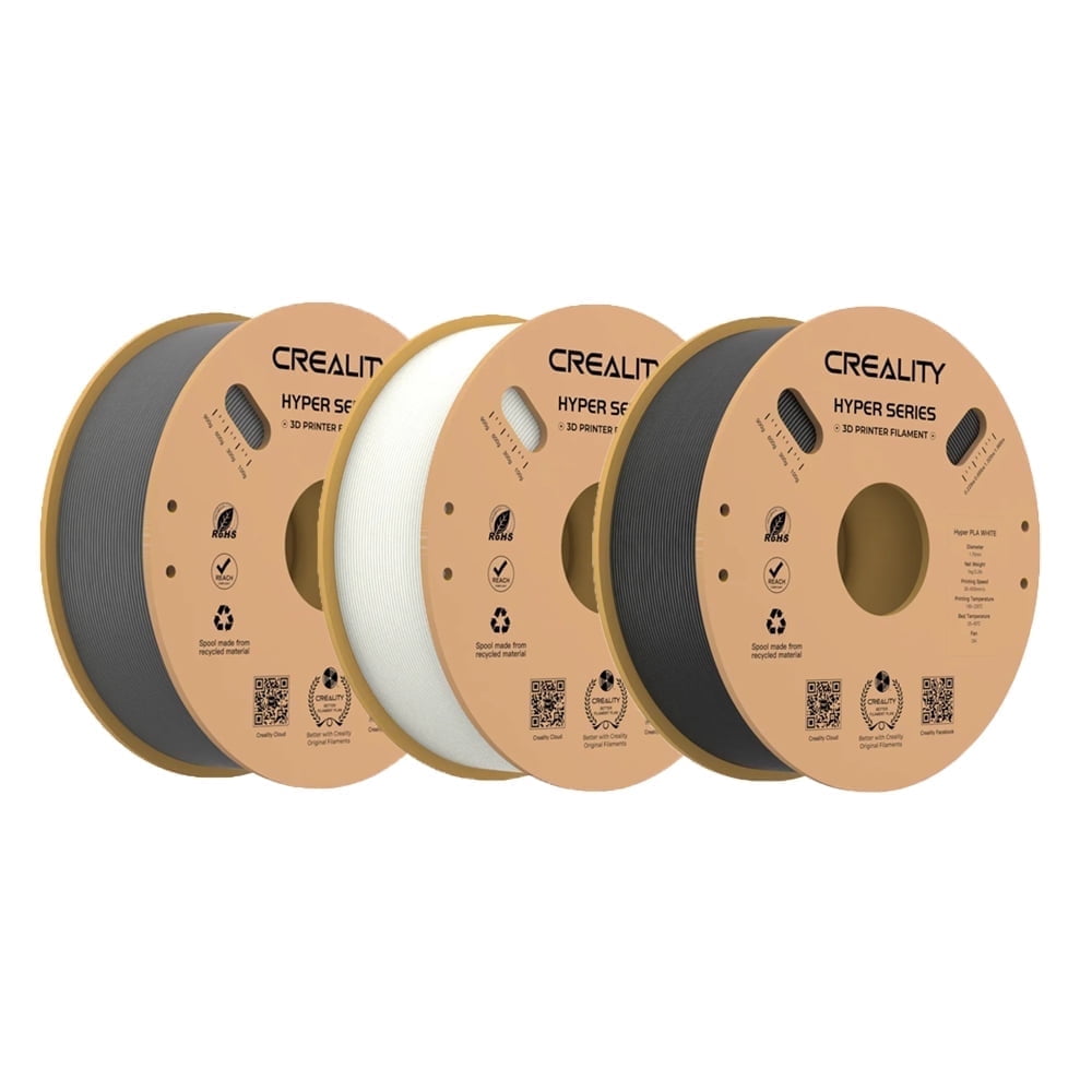 Creality Hyper PLA Filament 5kg/11lbs Spool K1 Max/Ender 3 V3 SE/KE Fused Deposition Modeling 3D Printer Filament 1.75 mm for Home Shcool Office Beginners