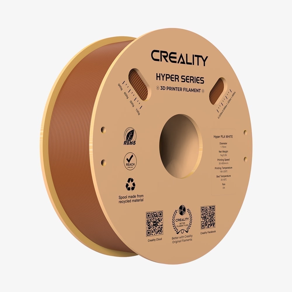 Creality Hyper PLA Filament 3D Printer Filament 600mm/s Higher Toughness High-Speed Printing Dimensional Accuracy +/- 0.03mm 1kg(2.2lbs) Compatible with Most 3D Printers, Red