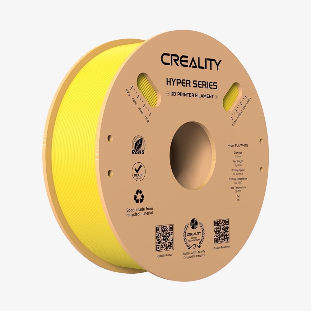 Creality Hyper PLA Filament 3D Printer Filament 600mm/s Higher Toughness High-Speed Printing Dimensional Accuracy +/- 0.03mm 1kg(2.2lbs) Compatible with Most 3D Printers, Red