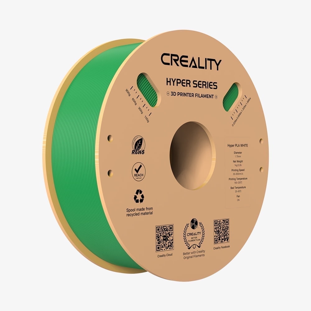 Creality Hyper PLA Filament 3D Printer Filament 600mm/s Higher Toughness High-Speed Printing Dimensional Accuracy +/- 0.03mm 1kg(2.2lbs) Compatible with Most 3D Printers, Red
