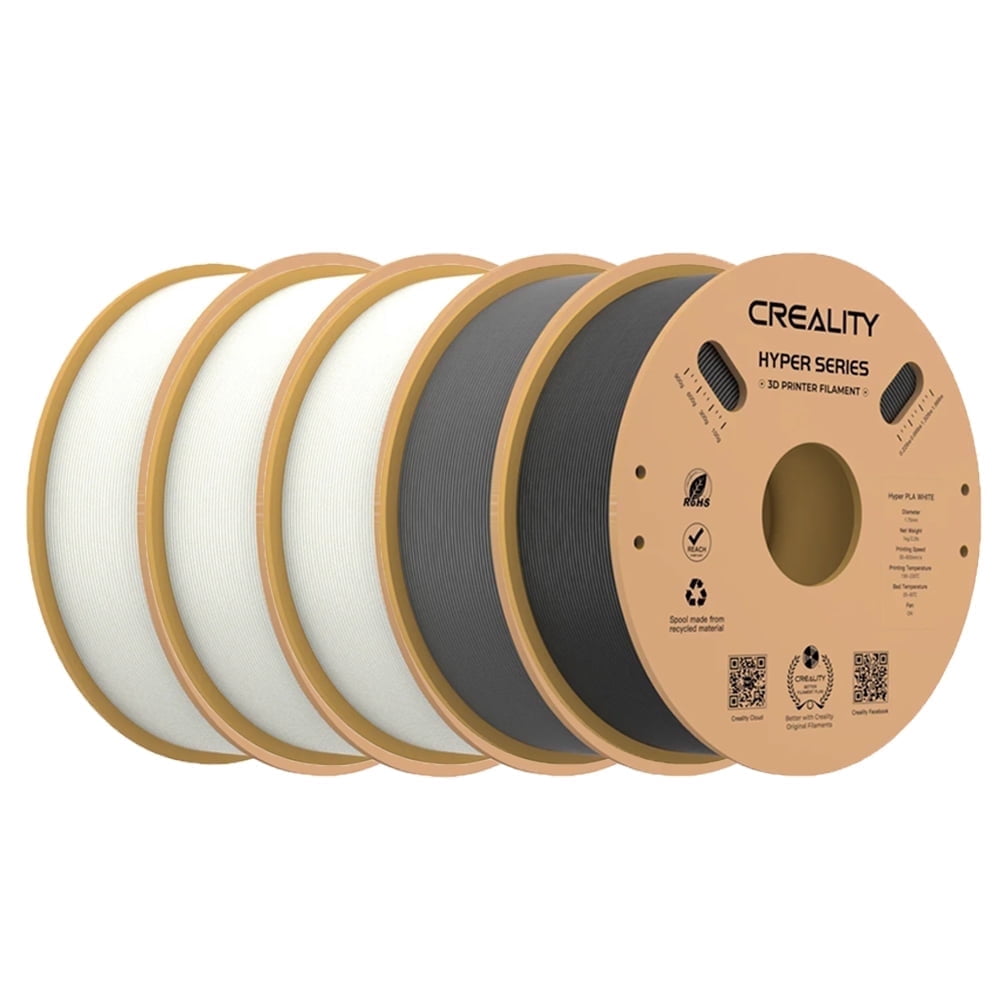 Creality Hyper PLA Filament 5kg/11lbs Spool K1 Max/Ender 3 V3 SE/KE Fused Deposition Modeling 3D Printer Filament 1.75 mm for Home Shcool Office Beginners