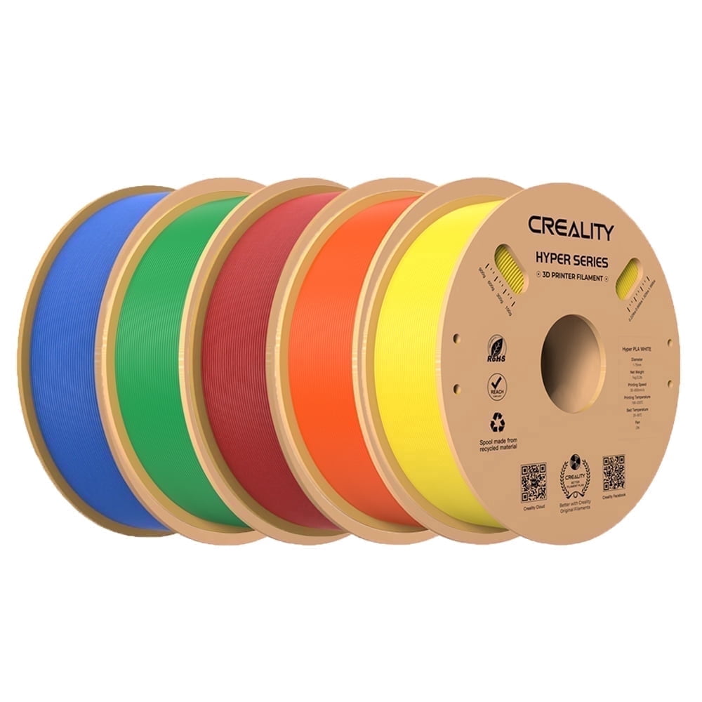 Creality Hyper PLA Filament 5kg/11lbs Spool K1 Max/Ender 3 V3 SE/KE Fused Deposition Modeling 3D Printer Filament 1.75 mm for Home Shcool Office Beginners
